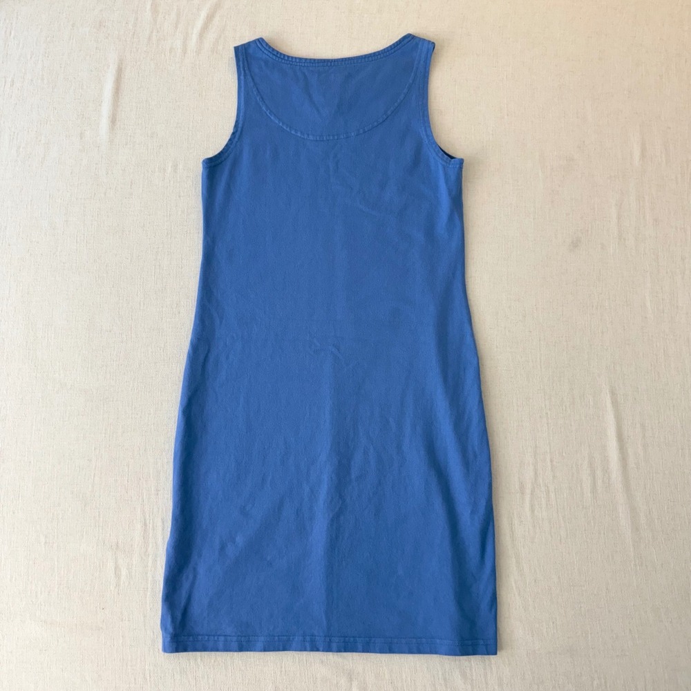 Joules Riva Dress Womens 4 Blue Sleeveless Cotton Shift Mini - Picture 3 of 13